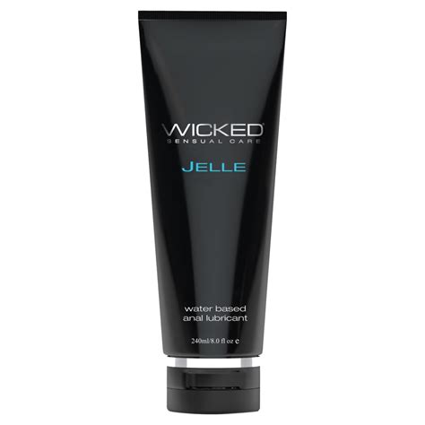 Wicked Jelle Water Based Anal Gel Lube 8oz Walmart