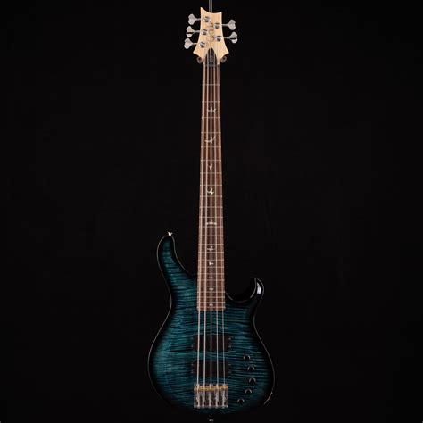 Prs Grainger 5 String Bass 10 Top Cobalt Blue 300 At Moore Guitars