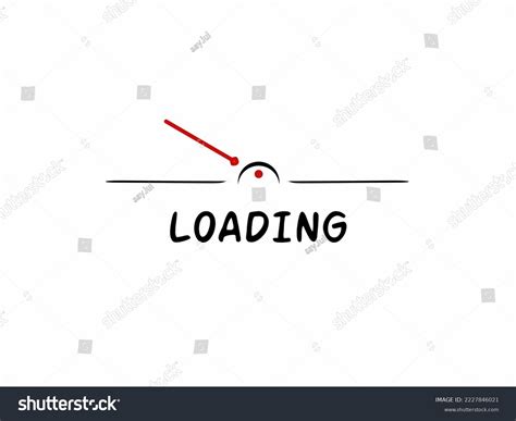 Loading Screen Design White Background Simple Stock Vector (Royalty ...