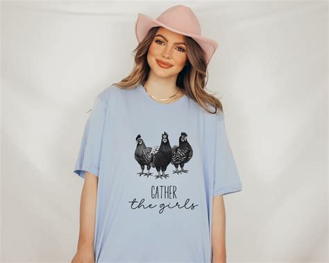 Farm Girl Shirt For Farm Girl Tshirt Chicken Lover Shirt For Etsy