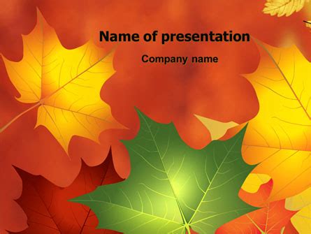 Autumn Leaves Theme Presentation Template for PowerPoint and Keynote ...