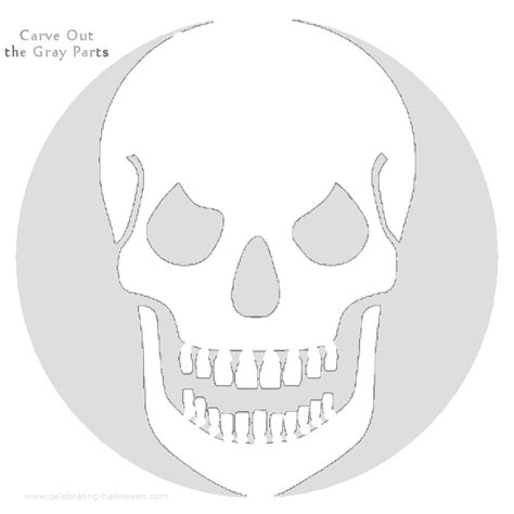 Free Skull Pumpkin Stencil Printable Free Printable Templates