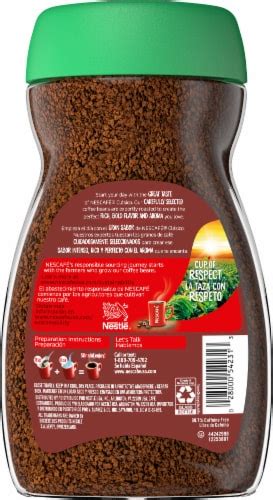 NescafÉ ClÁsico Decaf Dark Roast Instant Coffee 7 Oz Kroger