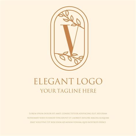 Monogramm Elegante Logos Premium Vektor