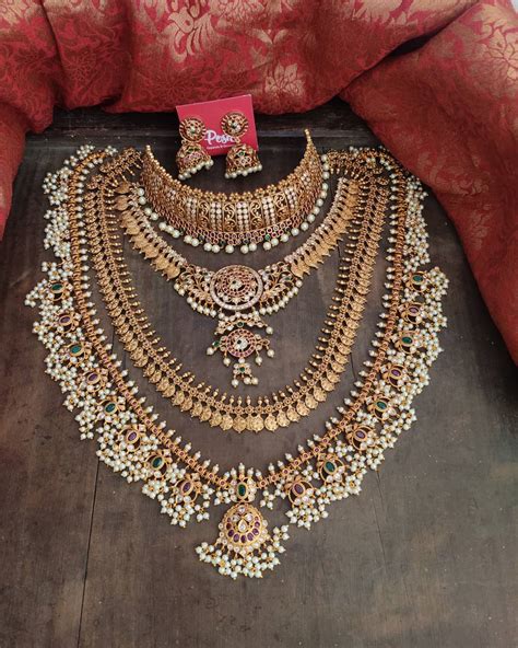 Imitation Bridal Necklaces South India Jewels