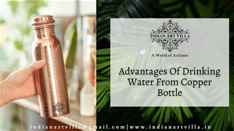 Is Copper Water Bottle Good Benefits Of Drinking Water In Copper Bottle By Indianartvilla