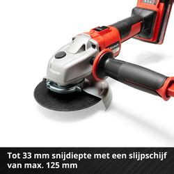 Einhell AXXIO 18 125 Accu Haakse Slijper Body 18V Li Ion