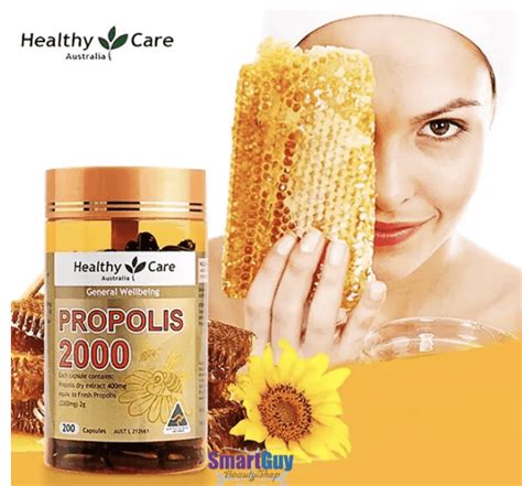 Прополис в капсулах 2000 мг Healthy care propolis 2000 mg 200 soft