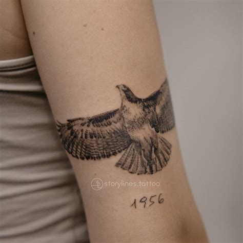 Realistic Falcon Tattoo Done Storylines Tattoo