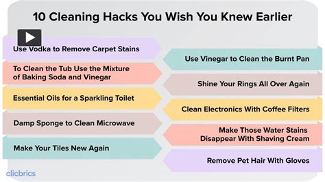 Ppt 10 Cleaning Hacks You Wish You Knew Earlier Powerpoint