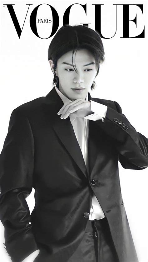 Yuta Nct Vogue Edit Nct Yuta Black And White Face Black And White