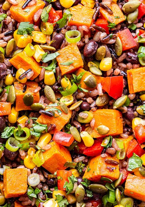 Southwest Sweet Potato Black Bean Wild Rice Salad Recipe Runner