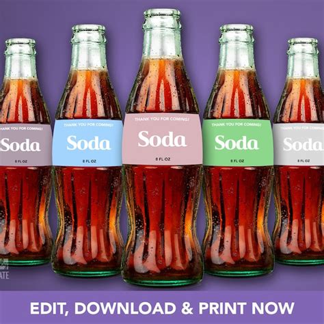 Coca Cola Bottle Labels - Etsy