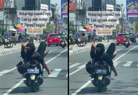 Video Viral Pria Bawa Motor Sambil Rebahan Terancam Kena Pidana