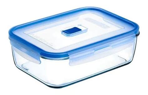 Contenedor Hermetico Rectangular Luminarc Pure Box 380 Ml