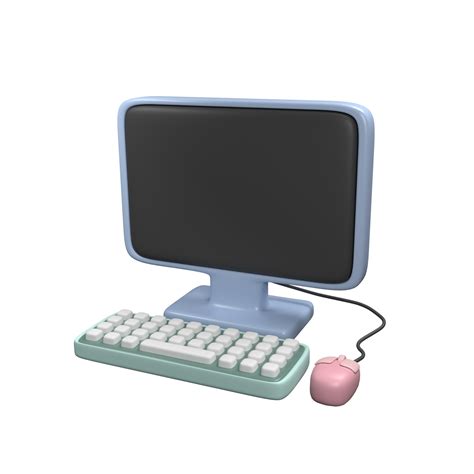 PC desktop computer 3D illustration 22603433 PNG