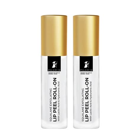 Kengos Squalane Lip Peel Roll On With Lactic Acid And Hyaluronic Acid 6 Ml Pack Of 2