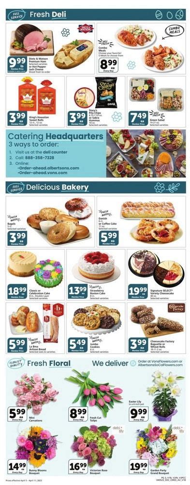 Vons Weekly Ad Apr 05 Apr 11 2023 Easter Promotion Included