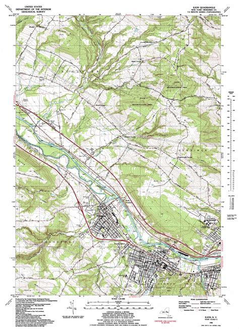 Ilion Topographic Map Ny Usgs Topo Quad 43075a1