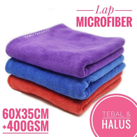 Jual Kain Lap Microfiber Mikrofiber Tebal Halus Gsm X Cm