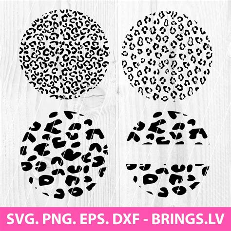 Cheetah Print SVG Cheetah Circle Print SVG Leopard Print SVG