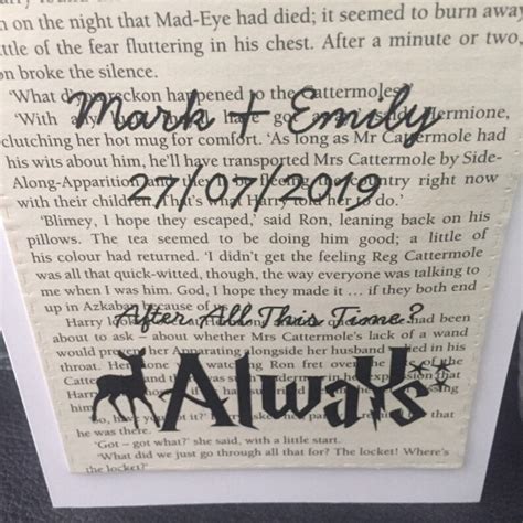 Always Harry Potter Book Themed Wedding Card After All This Etsy