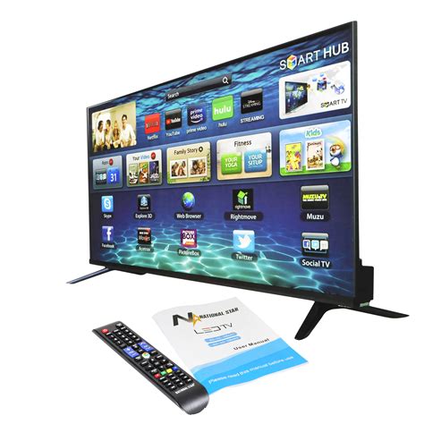 National Star by Winland LED TV 65 inches Smart Flatscreen TV with VGA