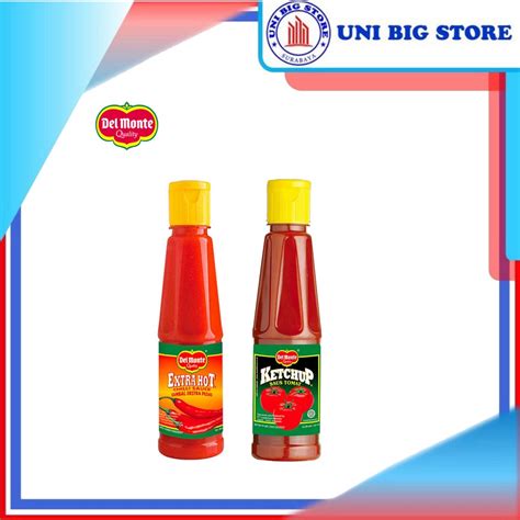 Jual Saus DELMONTE Tomat Extra Hot Sambal Sauce 135 Ml Botol Kecil