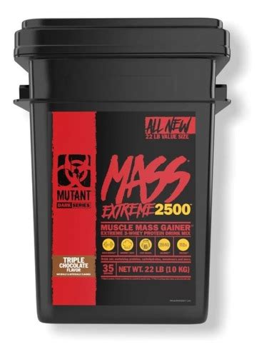 Gainer Mutant Mass Xxxtreme 2500 22 Lb Ganador De Peso Envío Gratis