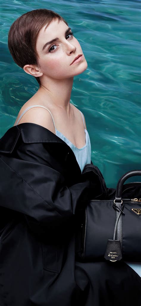 Emma Watson Photoshoot for Prada 4K Wallpaper