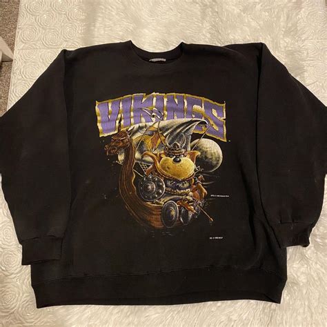 Vintage Vikings Warner Bros Crewneck In Good Depop