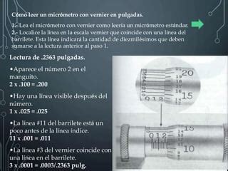 Micr Metro Con Vernier Ppt Descarga Gratuita