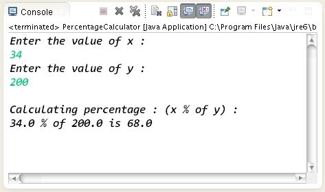 How To Calculate Percentage In Java Learn Java By Examples