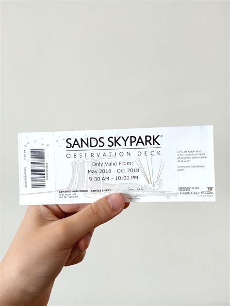 MBS Skypark Observation Deck Ticket Tickets Vouchers Local