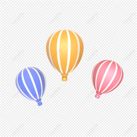 Creative Three Dimensional Floating Hot Air Balloon Balloon Three