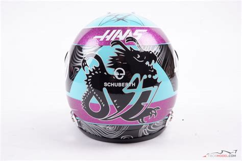 Mini Helmet Mick Schumacher 2022 Miami GP Schuberth Tibormodel