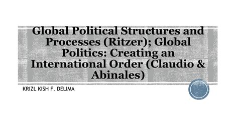 Solution Global Political Structures And Processes Studypool