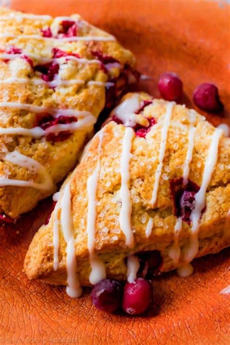 Glazed Cranberry Orange Scones Sally S Baking Addiction