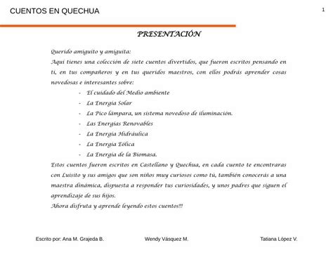 Pdf Cuentos Quechua Pdf Dokumen Tips