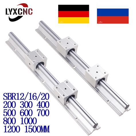 Rail Linéaire Pour Pièces Cnc Sbr12 Sbr16 Sbr20 200mm 300mm 400mm