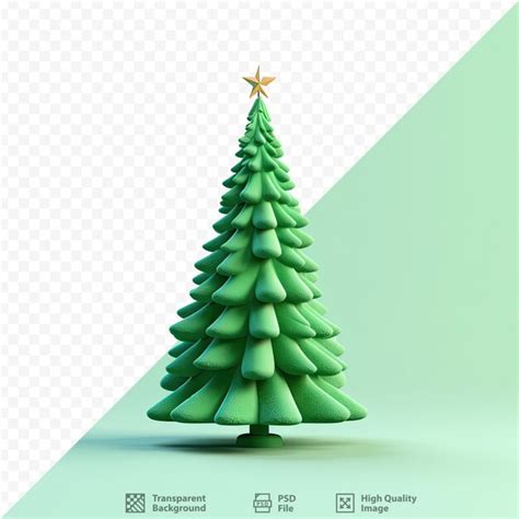 Rvore De Natal Em Fundo Transparente Design De Banner Imagem Gerada