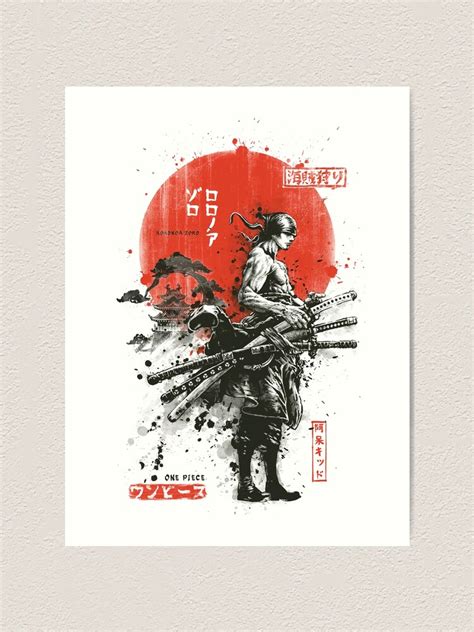 Zoro Samurai Wano Kuni Arc Art Print For Sale By Brandybare Redbubble