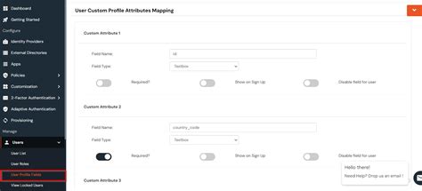 User Profile Fields Miniorange Identity Platform Admin Handbook