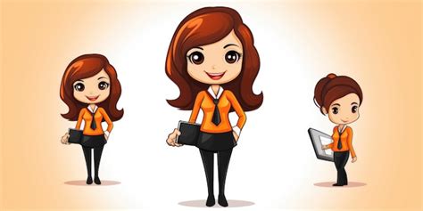 Premium Ai Image Administrative Assistant Mascot For A Company Logo Line Art Generative Ai