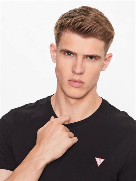 Guess T Shirt M2YI24 J1314 Schwarz Slim Fit Modivo At