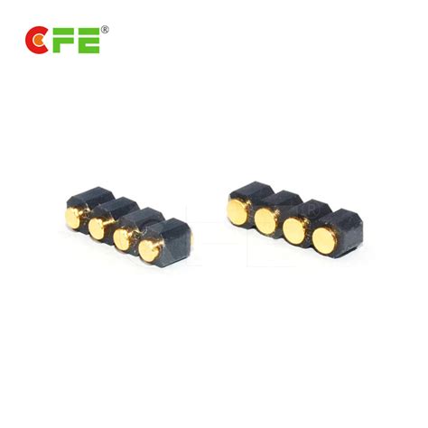 2 54 Mm Pitch 4 Pin Female Connector For Pogo Contacts