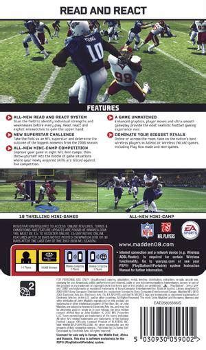 Madden Nfl 08 Box Shot For Playstation 2 Gamefaqs