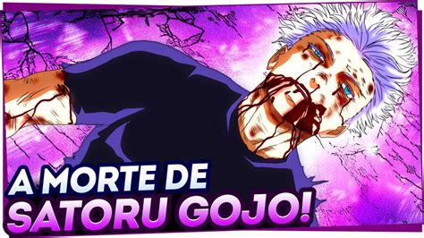 ADEUS SATORU GOJO MORRE CORTADO AO MEIO POR SUKUNA A MORTE DO MAIS