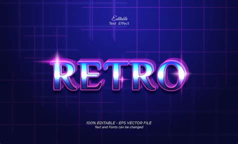 Premium Vector S Retro Text Effect