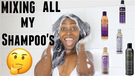 Mixing All My Shampoos Together On My Natural Hair 😳 Youtube